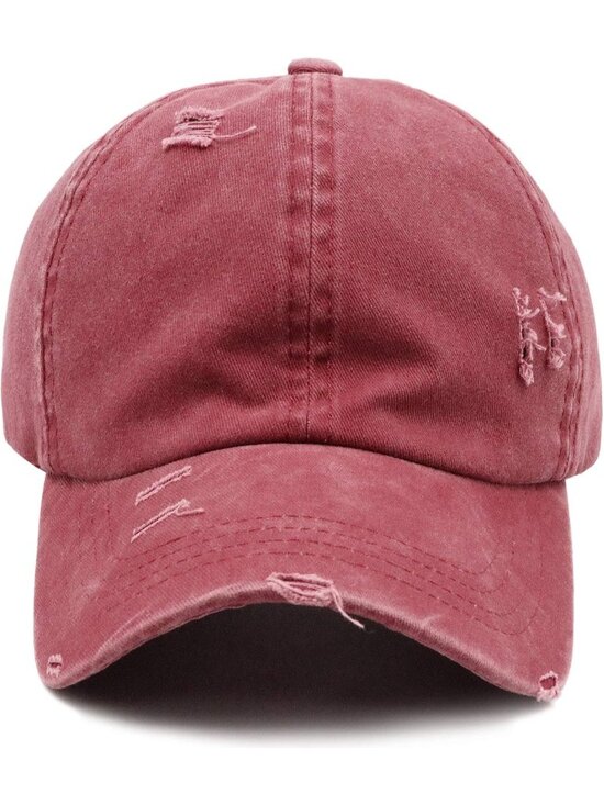 〽️Women Wine Black High Ponytail Baseball Cap Trucker Bad Hair Day Adjustable main image 7